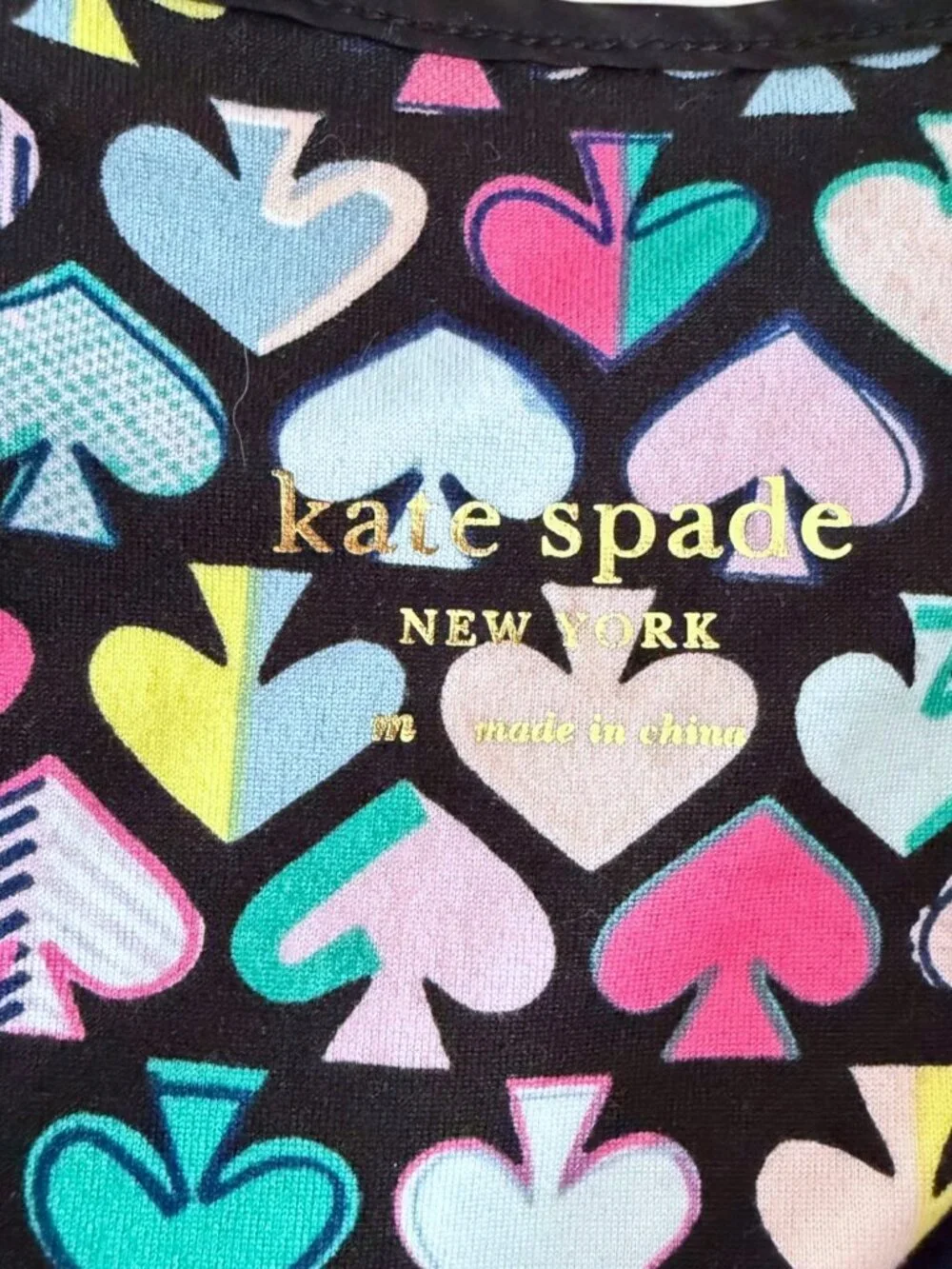 Kate Spade Graffiti Spades Short Robe Multicolor Wrap Lounge Robe M